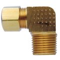 Jmf Company 3/8 in. Compression X 3/8 in. D MPT Brass 90 Degree Elbow 4338398